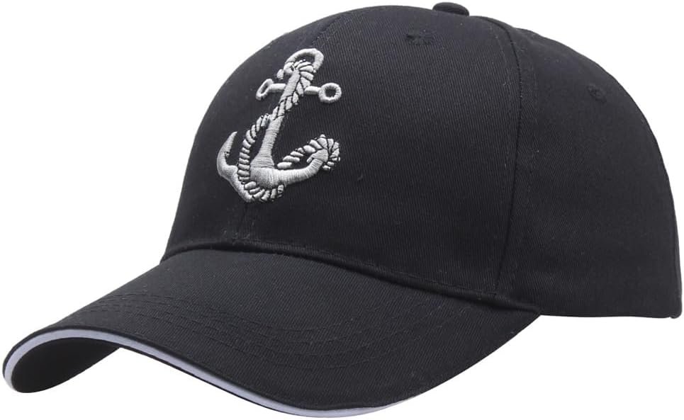 Adjustable Baseball Cap Anchor Embroidery Men and Women Outdoor dad hat Embroidery American Trucker Baseball Cap Beige