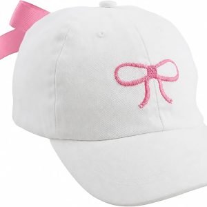 Children's Embroidered Hat with Bow