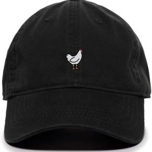 Chicken Embroidered Baseball Cap Cotton Adjustable Dad Hat