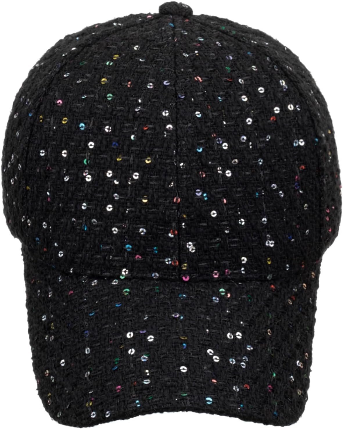 Sequin Baseball Cap for Women Sparkly Adjustable Cap Casual Sparkly Hip Hop Disco Party Cap for Going Out - Image 2