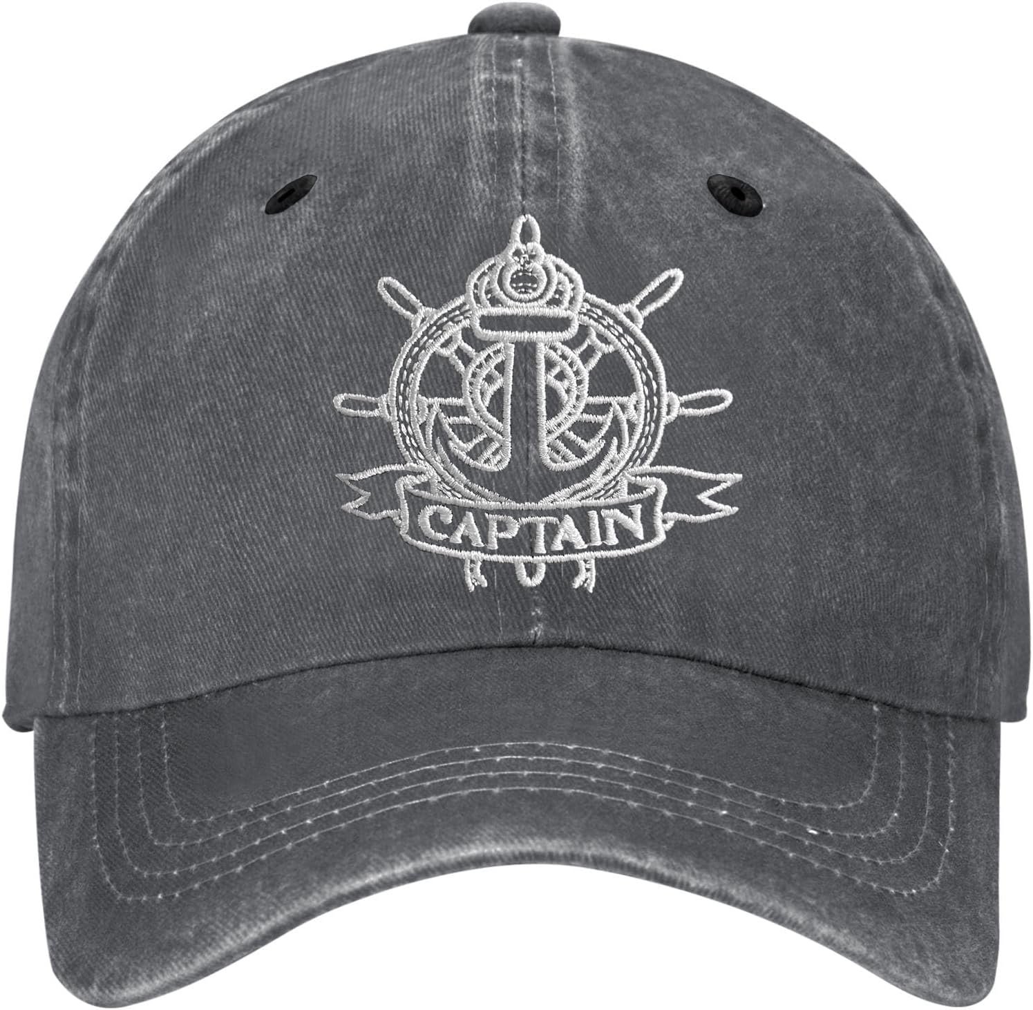 Unisex Vintage Washed Distressed Embroidered Baseball Cap Adjustable Low Profile Dad Hat for Men Women