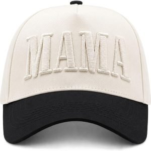 Womens Mama Trucker Hat, Vintage Mom Baseball Cap, Trendy New Mom Gifts Mothers Day Outfits for Mommin