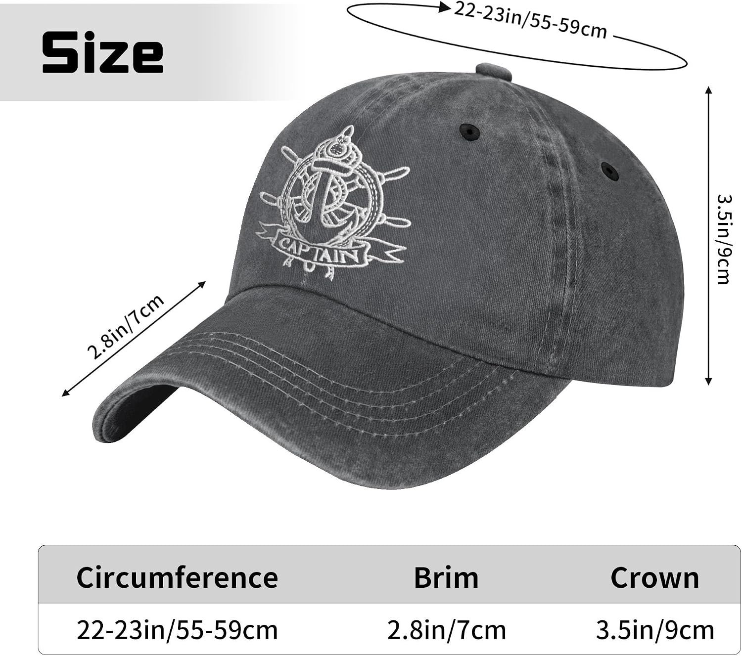Unisex Vintage Washed Distressed Embroidered Baseball Cap Adjustable Low Profile Dad Hat for Men Women - Image 2