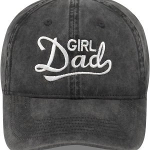 Embroidered Baseball Cap for Women & Men – Vintage Cotton Dad Hat, Adjustable Trucker Hat with Fun Sayings