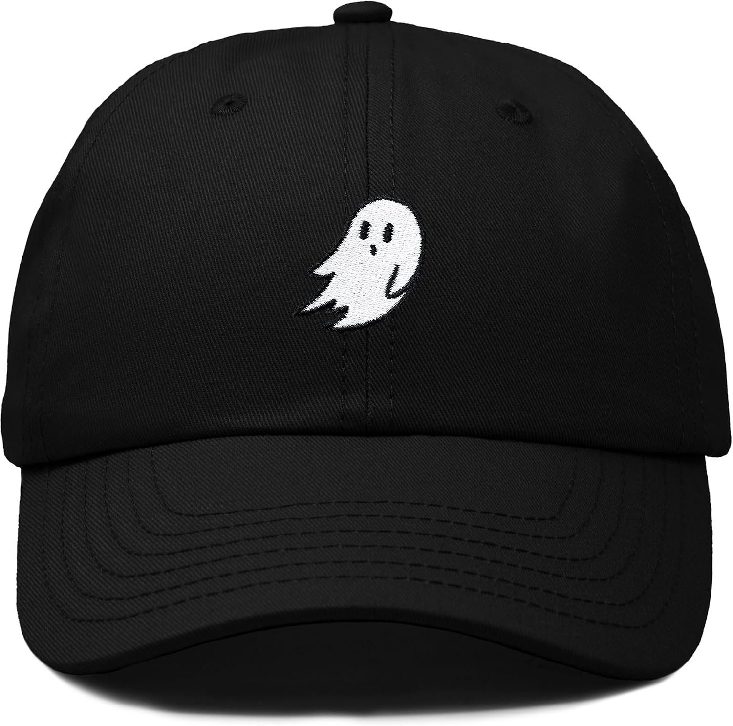 Ghost Embroidered Mens Womens Cotton Dad Hat Baseball Cap Adjustable