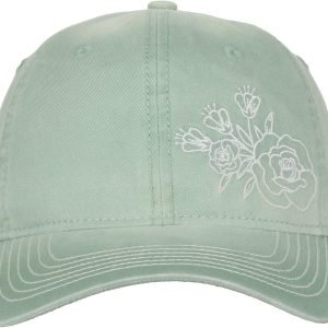 Floral Mom Hat - Unstructured Soft Cotton Cap
