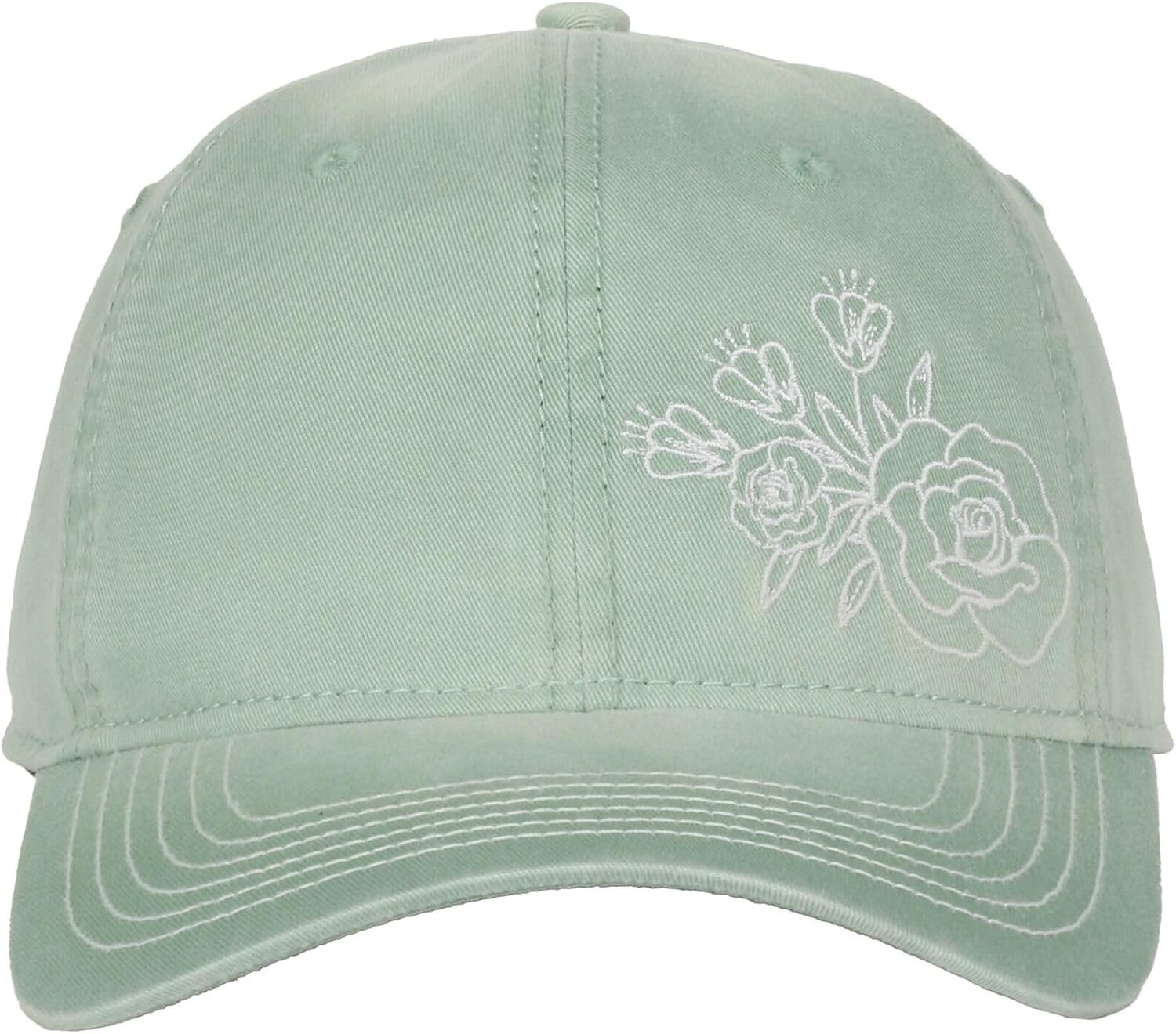 Floral Mom Hat - Unstructured Soft Cotton Cap