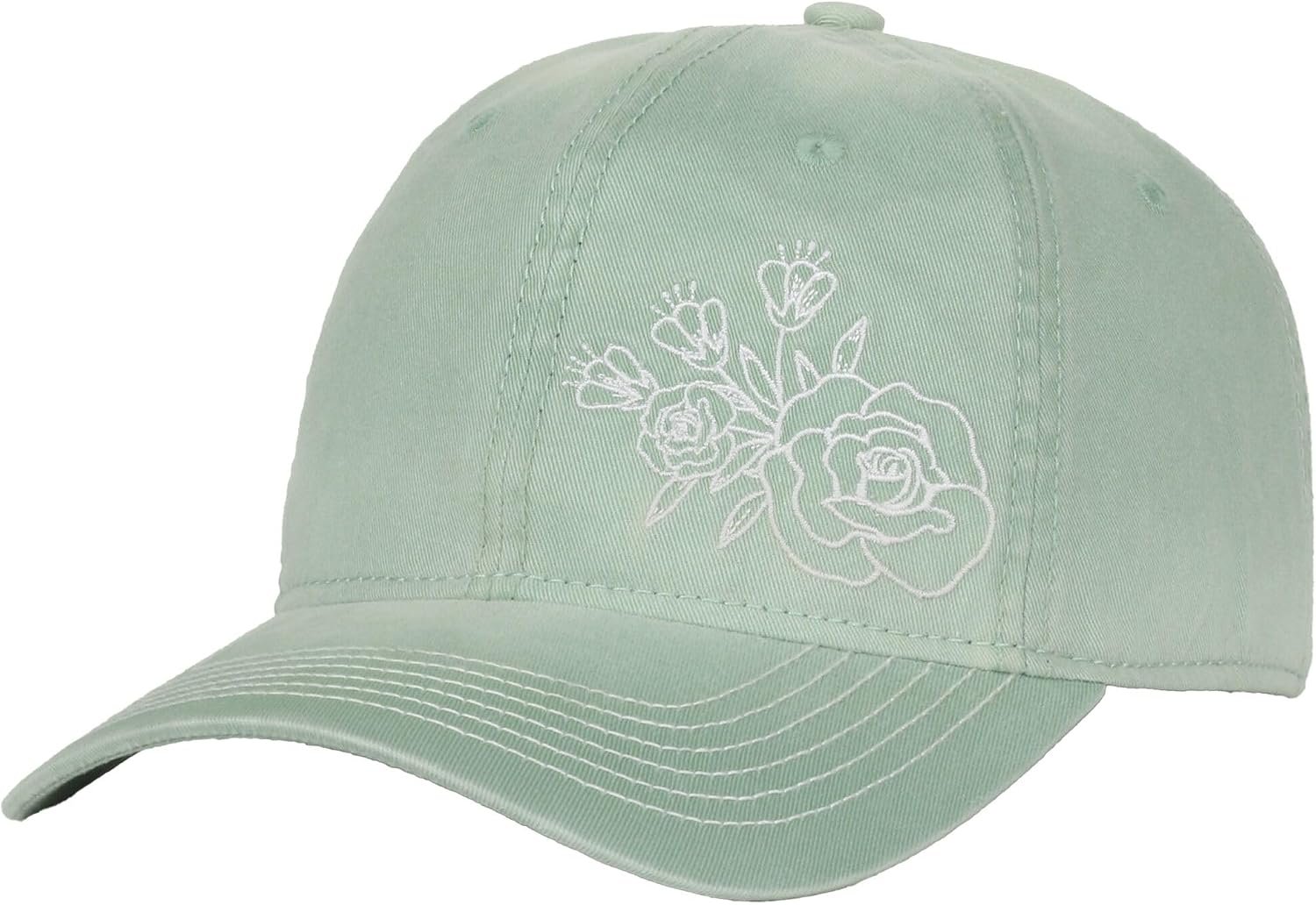 Floral Mom Hat - Unstructured Soft Cotton Cap - Image 2