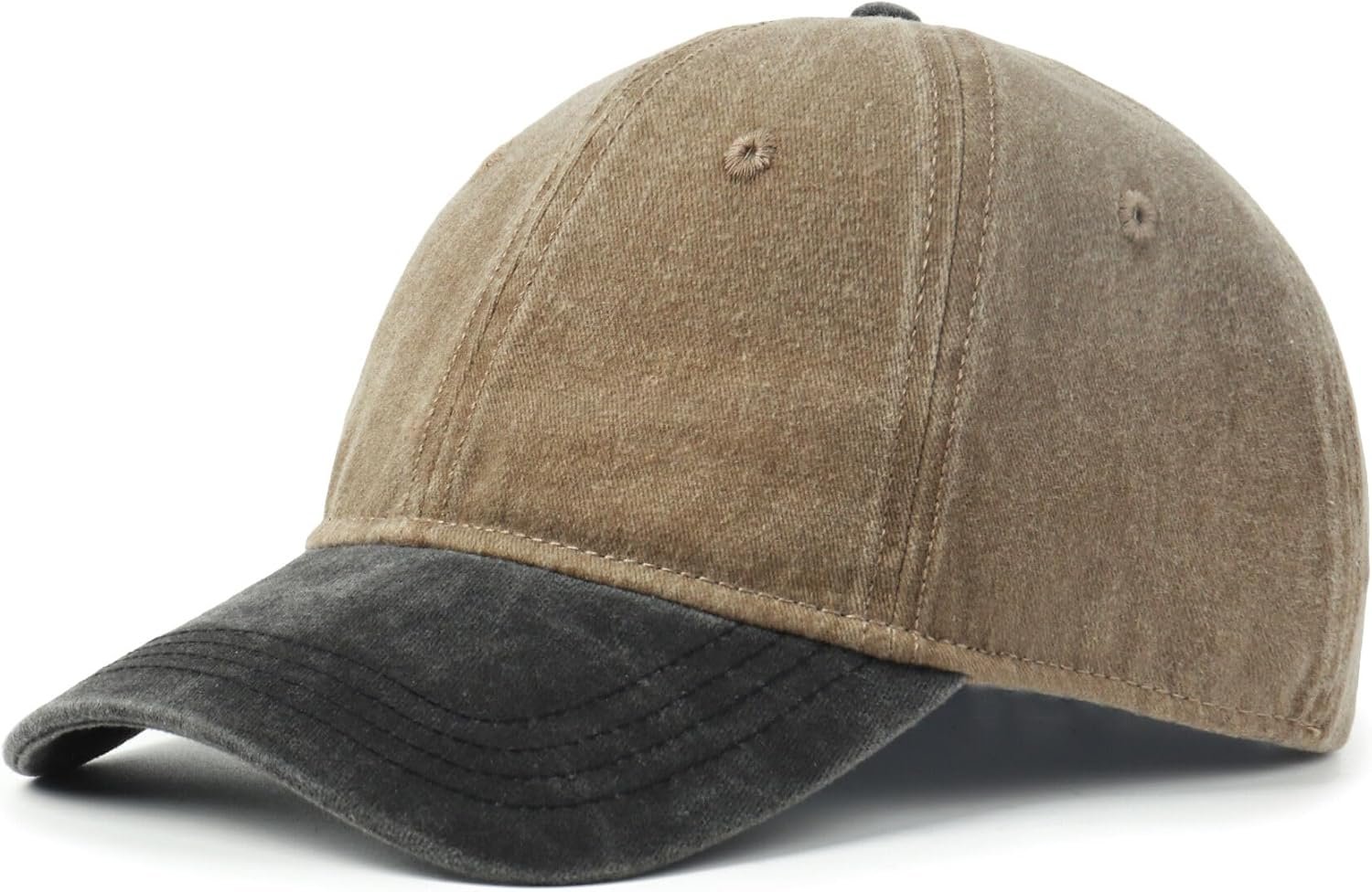 Baseball Cap For Big Heads, Soft Crown Washed Dad Hat, Oversized Denim Cap For Men Women Golf, Travel, Daily Wear
