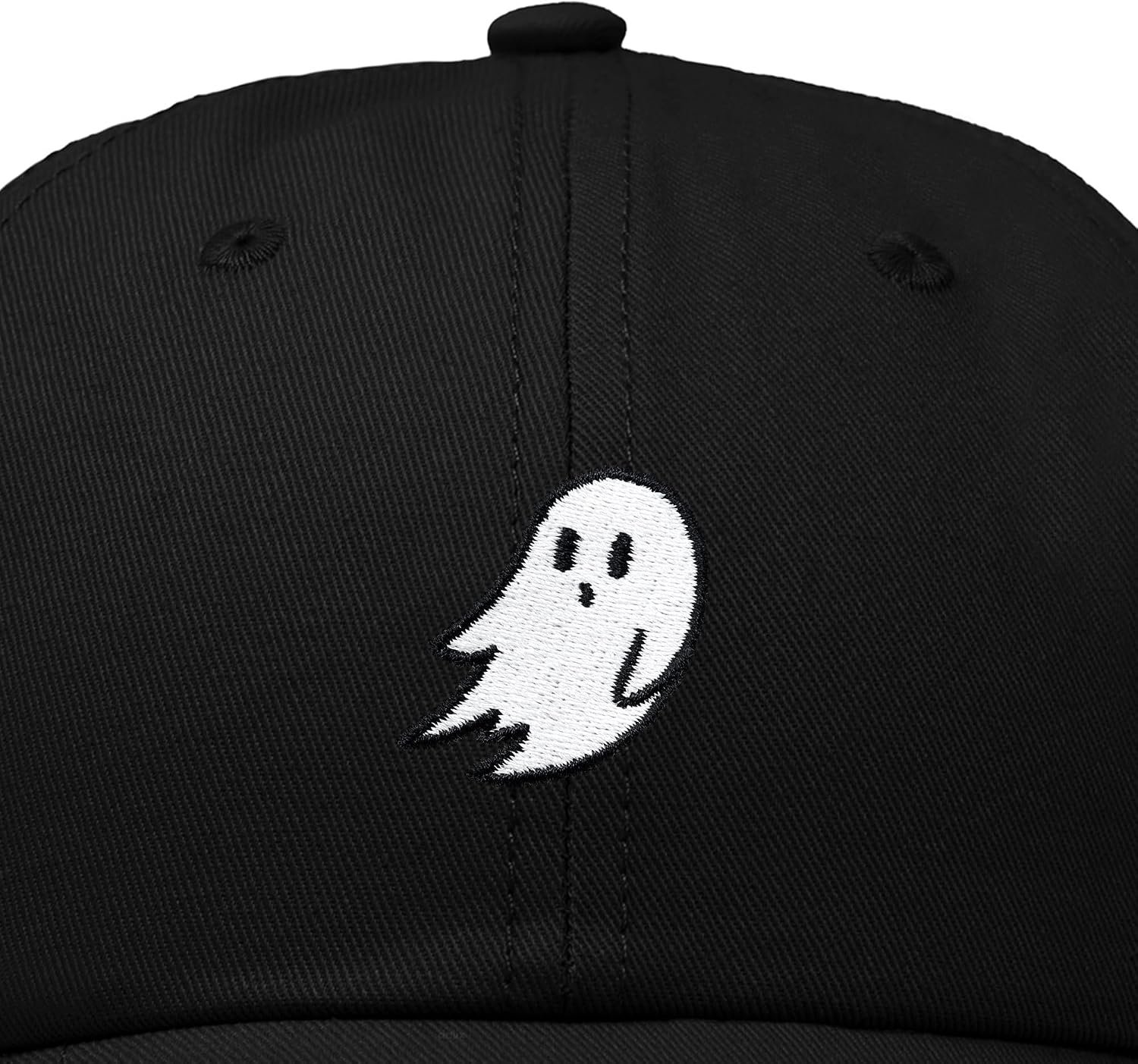 Ghost Embroidered Mens Womens Cotton Dad Hat Baseball Cap Adjustable - Image 2