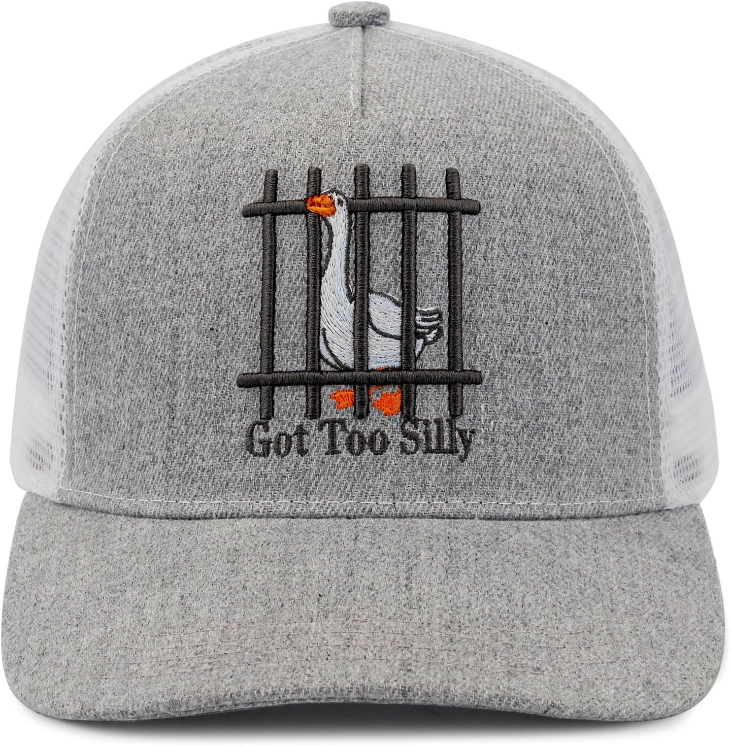 Unisex Trucker Adjustable Mesh Baseball Cap Dad Hat for Men Women Breathable Mesh Side with Stainless Steel Cap Buckle