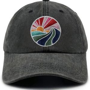 Embroidered Baseball Cap Vintage Washed Cotton Hat for Men Women
