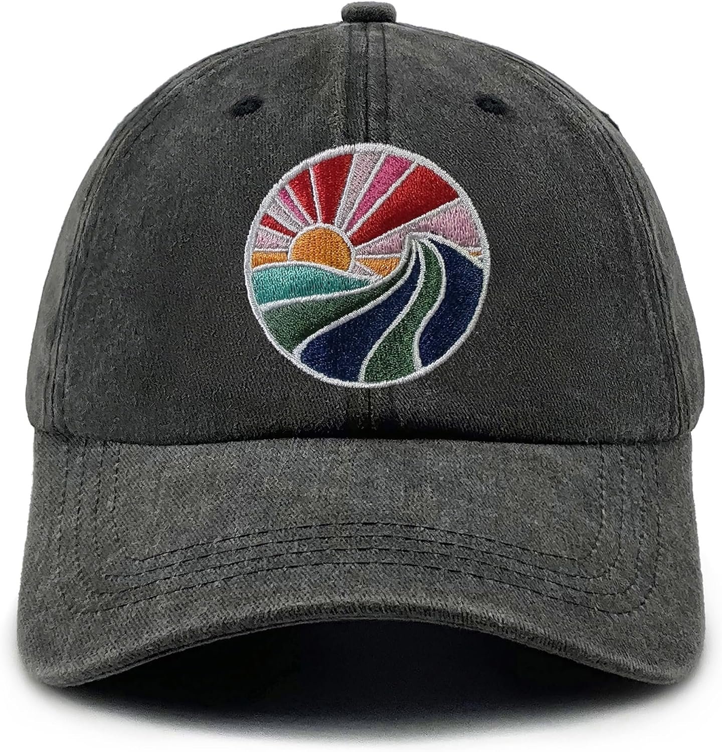 Embroidered Baseball Cap Vintage Washed Cotton Hat for Men Women