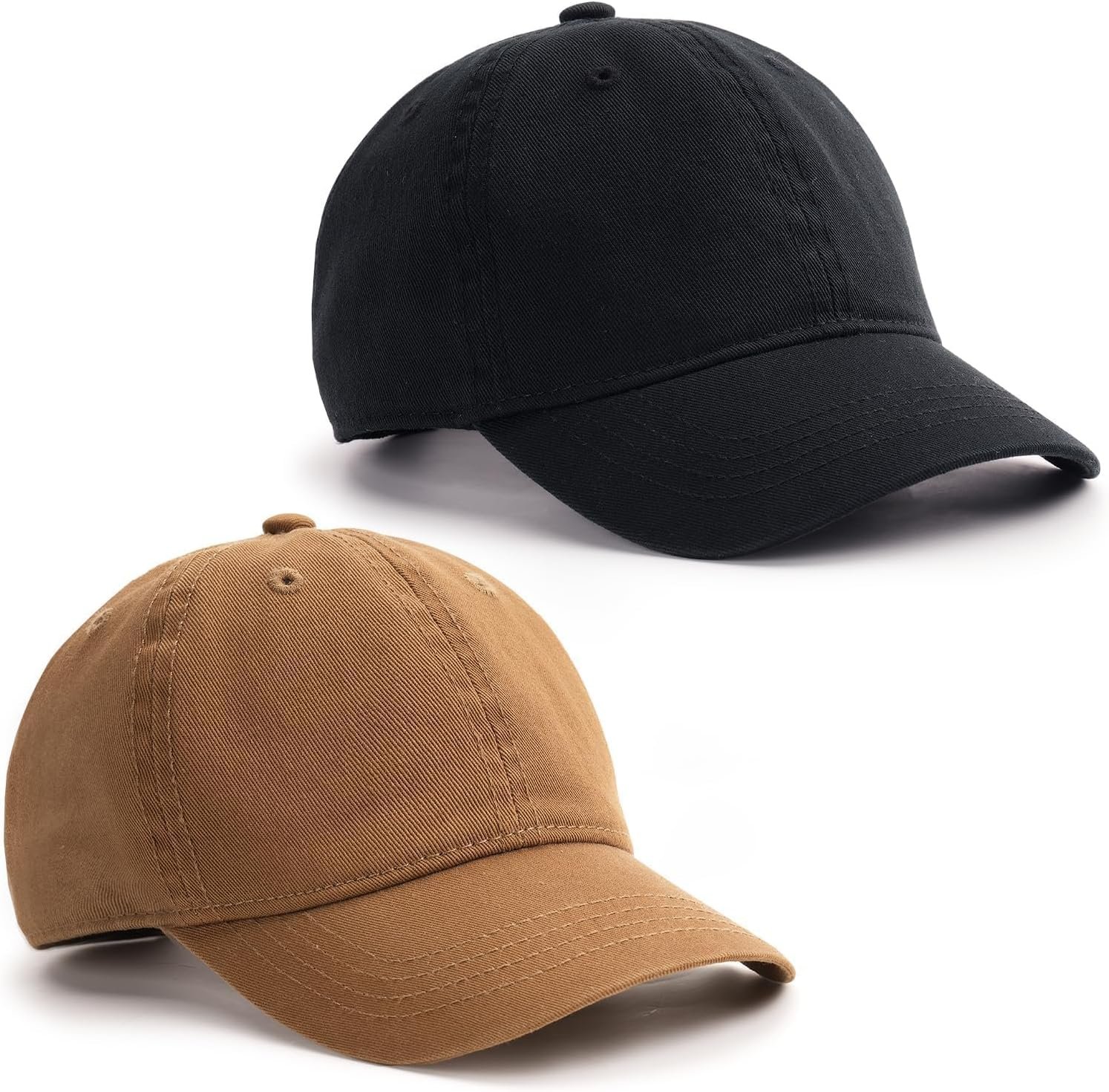Toddler Baseball Hat Kids Boys Girls Adjustable Washed Cotton Baseball Cap with Ponytail