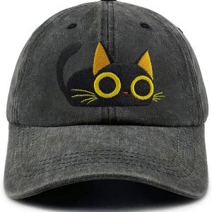 Embroidered Baseball Cap Vintage Washed Cotton Hat for Men Women